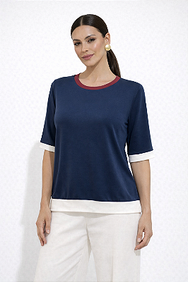 BLUSA PEG MARINHO