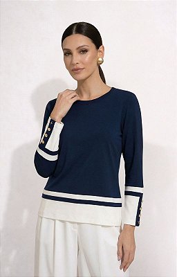 BLUSA MILOS MARINHO