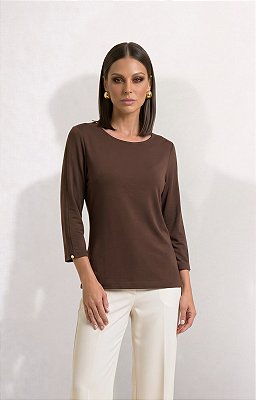 BLUSA SLIM CAFÉ