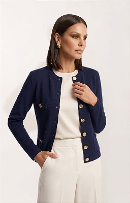 CARDIGAN ALLURE MARINHO