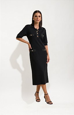 VESTIDO AURA PRETO