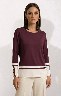 BLUSA MILOS BORDAUX