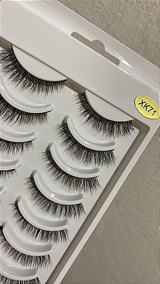 Cartela Cílios Postiços 10 Pares Mink XK71