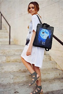 MOCHILA EM LONA ESTAMPA ET