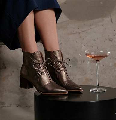BOTA BROWN METALIZADO ACOBREADO