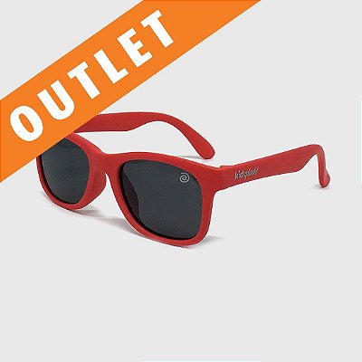 [OUTLET] Óculos de Sol Infantil Flexível com Lente Polarizada e Proteção UV400 Vermelho