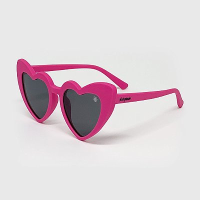 Óculos de Sol Infantil Flexível com Proteção UV400 Coração Pink