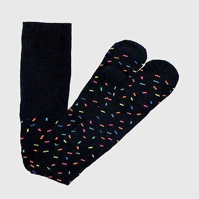 Meia-calça KidSplash! Confete Preta