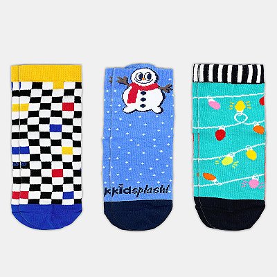 Kit Meia KidSplash! Soquete Natal Boy