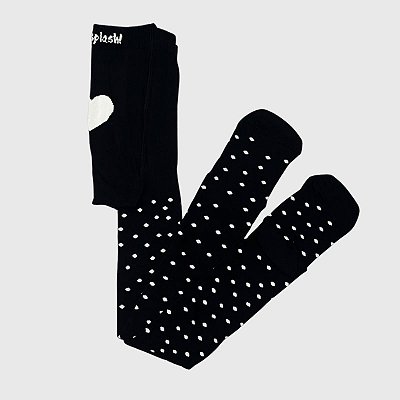 Meia-calça KidSplash! Dots Preto