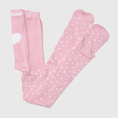 Meia-calça KidSplash! Dots Rosa