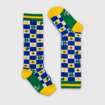 Meia KidSplash! 3/4 Brasileirinha