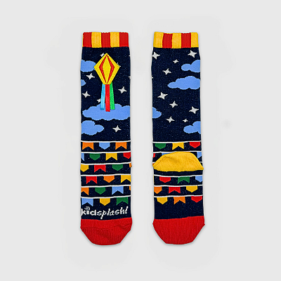 Meia KidSplash! 3/4 Cai Cai Balão 3D