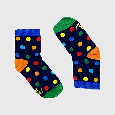 Meia KidSplash! Soquete Bola Multicolor