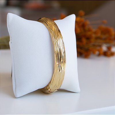 Bracelete orgânico escovado