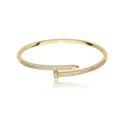 Bracelete prego cravejado