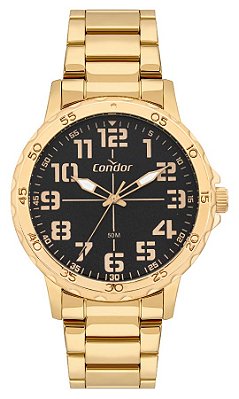 Relógio Condor Masculino Militar Dourado - CO2035NGD/4P -