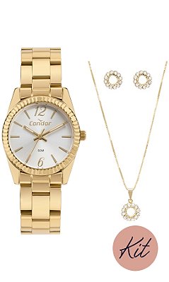 Kit Condor Feminino Elegante Dourado - CO2035NMV/K4K