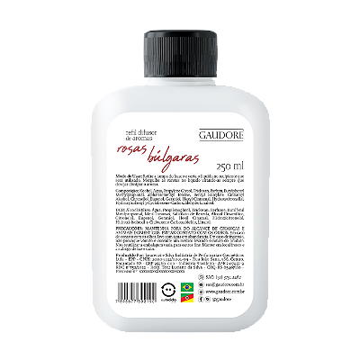 Refil Difusor de Aromas 250ml - Rosas Búlgaras