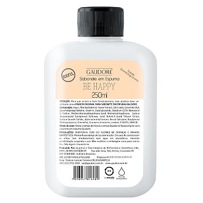 Refil Sabonete em Espuma 250ml - Be Happy