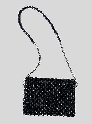 Bolsa Beaded Bag Preta - Ônix Glow