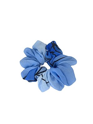 Scrunchie Blue Flower