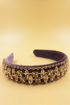 Tiara Queeny Bordada Pedraria