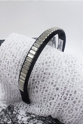 Tiara Road Metal Prata Bordada