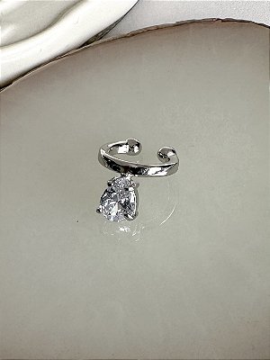 Piercing Fake Gota Zircônia - Banhado a Ródio