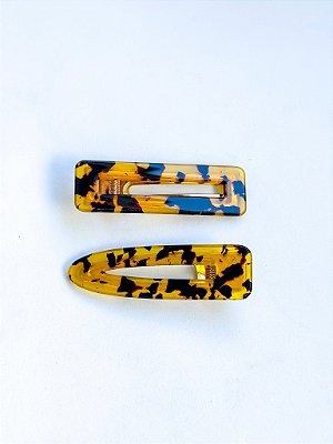 Presilhas Dupla Resina - Animal Print