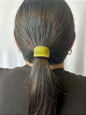 Prendedor cabelo Marmorizado - Eucalipto