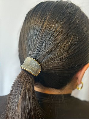 Prendedor cabelo Marmorizado - Nero