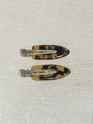 Presilhas cabelo para maquiagem - Caramel Print