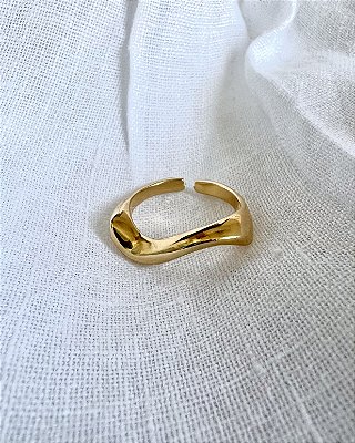 Anel Paradise Regulável - Banhado a Ouro