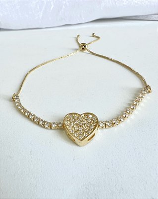 Pulseira Whole Heart - Folheada a Ouro 18K