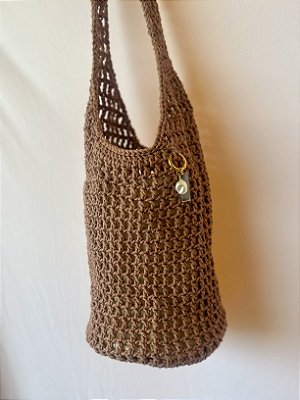 Bolsa Crochê Angel - Mocha Mousse