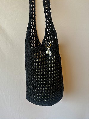 Bolsa Crochê Angel - Preto
