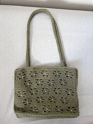 Bolsa Crochê Garden Pistache