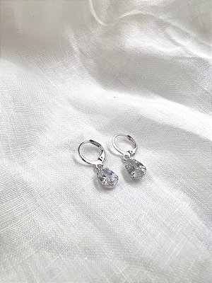 Argolinha Snowdrop - Banhado a Ródio