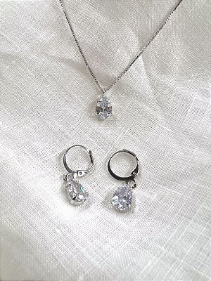 Conjunto Snowdrop - Banhado a Ródio