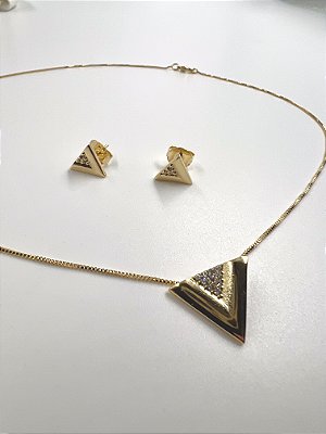 Conjunto Valentine - Banhado a Ouro