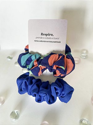 Kit 2 Scrunchies Elásticos Cabelo - Fitness