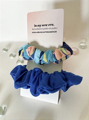 Kit 2 Scrunchies Elásticos Cabelo - Veraneio