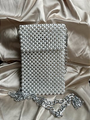Bolsa Spheres Beaded Bag - Pérolas