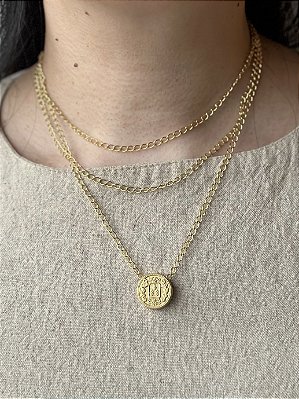Colar Triplo Versailles - Banhado a Ouro