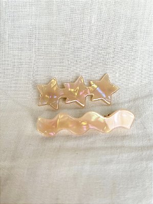 Presilhas Dupla Céu Estrelado - Salmon