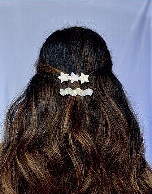 Presilhas Dupla Céu Estrelado - Branca