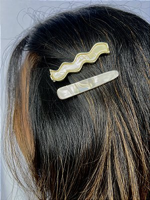 Presilhas Dupla Ondas - Branca