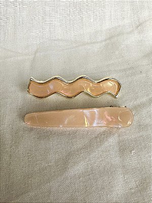 Presilhas Dupla Ondas - Salmon