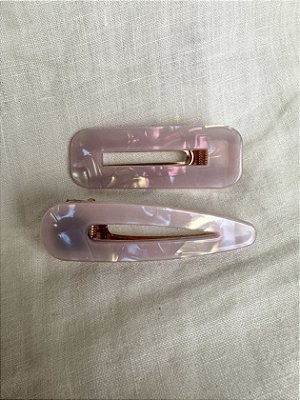 Presilhas Dupla Madrepérola - Rosa